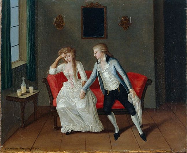 A Young Couple, Munich by Marianna Kurzinger, 1788